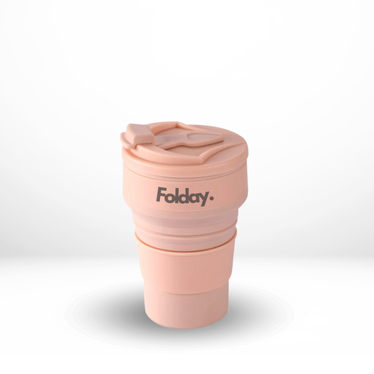 Folday Cup Roze | Opvouwbare en herbruikbare drinkbeker